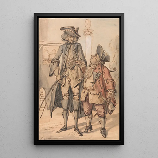 Paul Sandby - Caricature of George Bubb Dodington and Sir Thomas Robinson.webp
