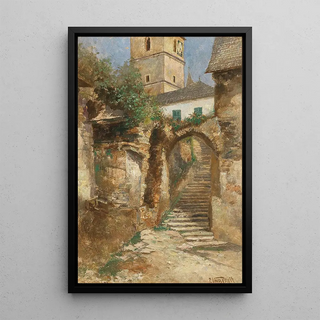 Paul Unbereit - Wachau Scene of Weissenkirchen on the Danube.webp