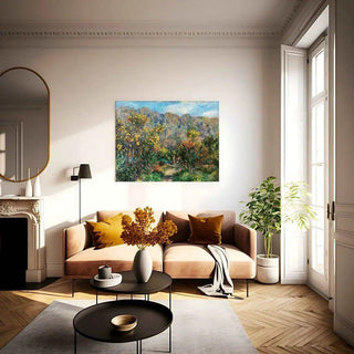 Paysage aux mimosas - Pierre-Auguste Renoir | Reproduction Tableau Décoration murale affiche copie