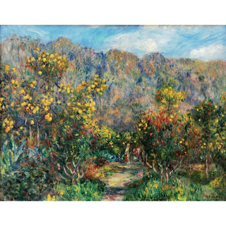 Paysage aux mimosas - Pierre-Auguste Renoir | Reproduction Tableau Décoration murale affiche copie