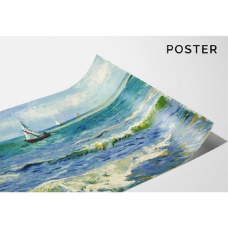 Paysage marin près des Saintes-Maries-de-la-Mer - Vincent Van Gogh | Reproduction Tableau Décoration murale affiche copie