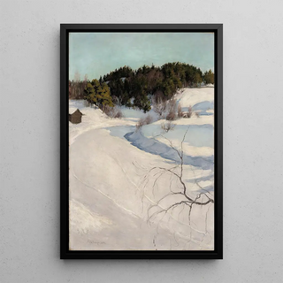 Pekka Halonen - Winter Landscape Myllykyl.webp