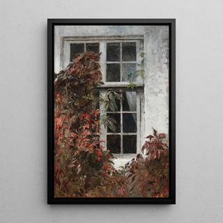 Peter Ilsted - Virginia creeper about a window at Liselund.webp