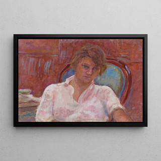 Pierre Bonnard - Jeune femme rvant dans un fauteuil Harmonie rose.webp