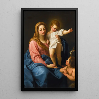 Pompeo Batoni - The Madonna And Child With The Infant Saint John The Baptist.webp