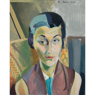 Portrait de Maria Lani - Robert Delaunay | Reproduction Tableau Décoration murale affiche copie