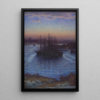 Prince Eugen Duke of Nrke - Ships at Anchor Winter.webp