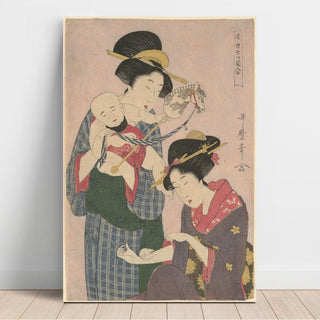 Rat et cheval - Kitagawa Utamaro | Reproduction Tableau Décoration murale affiche copie