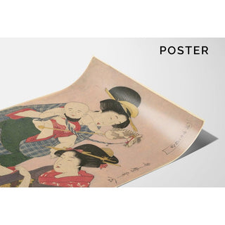 Rat et cheval - Kitagawa Utamaro | Reproduction Tableau Décoration murale affiche copie