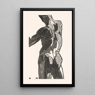 Reijer Stolk - Anatomische studie van de rug en bilspieren van een man.webp