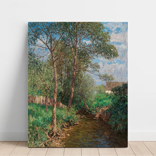 Reproduction A Sunny Landscape with Stream - Alfred Zoff