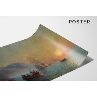 Reproduction Adieu avant d'entreprendre son voyage de Port Palos en Espagne - Ivan Konstantinovich Aivazovsky