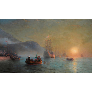 Reproduction Adieu avant d'entreprendre son voyage de Port Palos en Espagne - Ivan Konstantinovich Aivazovsky