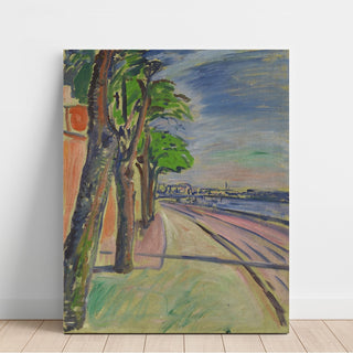 Reproduction Arbres au bord du canal - Edvard Munch
