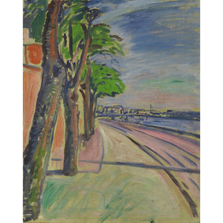 Reproduction Arbres au bord du canal - Edvard Munch