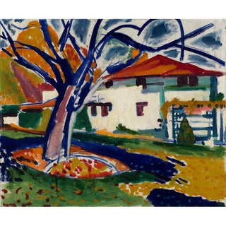 Reproduction Arbres bleus - Henry Lyman Saÿen