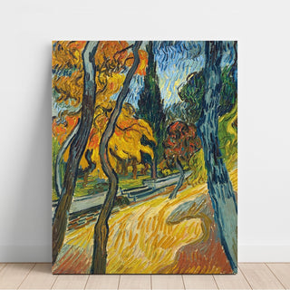 Reproduction Arbres dans le Jardin de l'asile - Vincent van Gogh