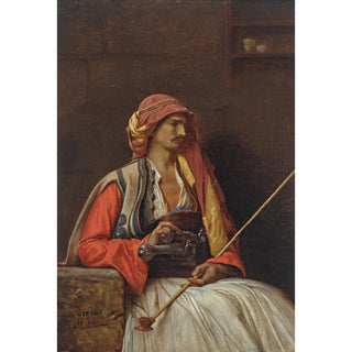 Reproduction Arnaut assis - Jean-Léon Gérôme