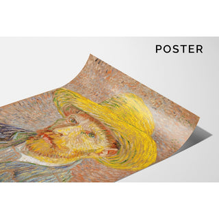 Reproduction Autoportrait au chapeau de paille - Vincent van Gogh