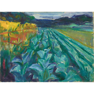 Reproduction Cabbage Field - Edvard Munch