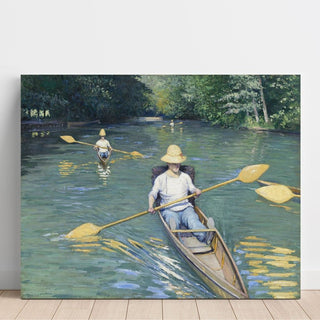 Reproduction Canoë sur la rivière Yerres - Gustave Caillebotte