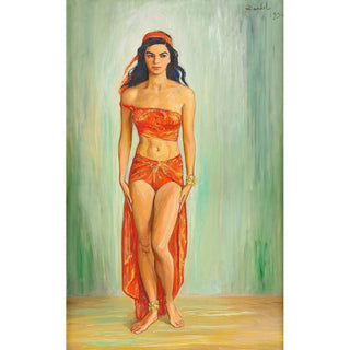Reproduction Cissi Olsson dans le rôle d'Anitra dans Peer Gynt - Nils Dardel