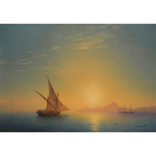 Reproduction Coucher de soleil sur Ischia - Ivan Konstantinovich Aivazovsky
