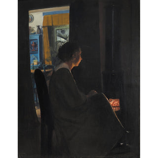 Reproduction Crépuscule. La femme de l'artiste - Laurits Andersen Ring
