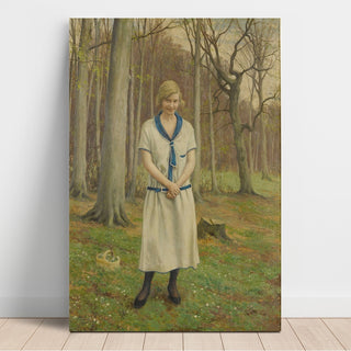 Reproduction Cueillette de marguerites - Paul Fischer