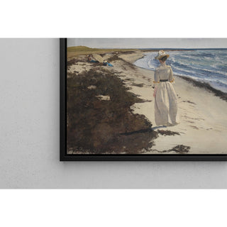 Reproduction Dame sur la plage de Karrebæksminde, Zélande - Laurits Andersen Ring