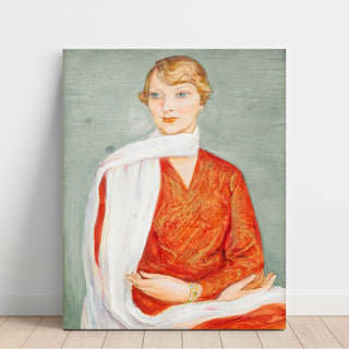 Reproduction Damen med den Vita Sjalen - Nils Dardel