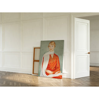 Reproduction Damen med den Vita Sjalen - Nils Dardel
