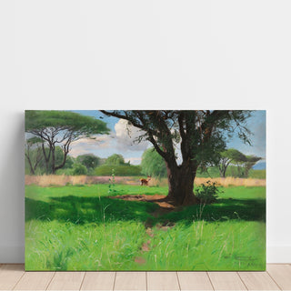 Reproduction Dans la savane d'Afrique de l'Est - Wilhelm Kuhnert