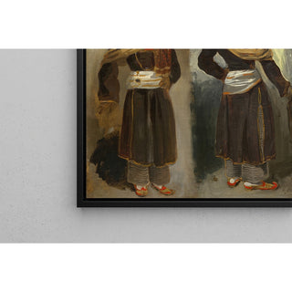 Reproduction Deux études d'un Indien debout de Calcutta - Eugène Delacroix