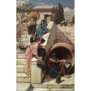 Reproduction Diogenes - John William Waterhouse