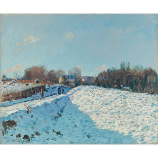 Reproduction Effet de Neige à Louveciennes - Alfred Sisley