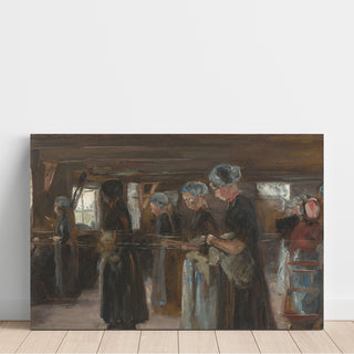 Reproduction Étude de composition pour le moulin à lin de Laren - Max Liebermann