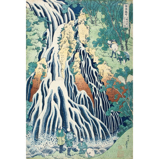 Reproduction Falls of Kirifuri at Mt. Kurokami, Shimotsuke Province - Katsushika Hokusai