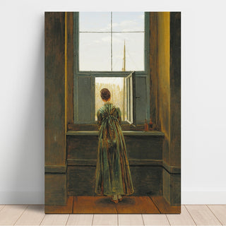 Reproduction Femme à la fenêtre - Caspar David Friedrich