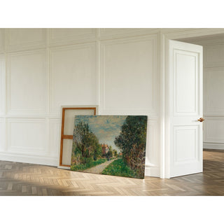 Reproduction Femme et Enfant sur le Chemin des Prés, Sèvres - Alfred Sisley
