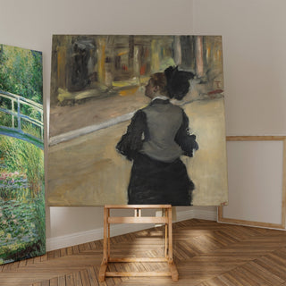 Reproduction Femme vue de dos Visite d'un musée - Edgar Degas