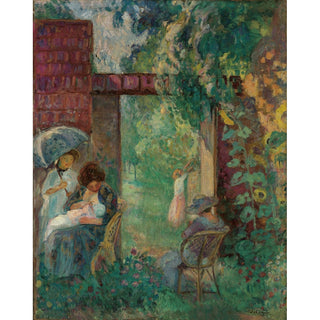 Reproduction Femmes et Enfants dans un Jardin en Été - Henri Lebasque