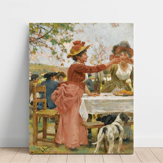 Reproduction Festivités à la campagne - Raffaello Sorbi