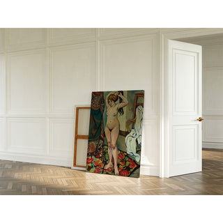 Reproduction Gilbert Nue Se Coiffant - Suzanne Valadon