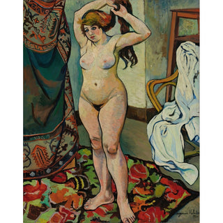 Reproduction Gilbert Nue Se Coiffant - Suzanne Valadon