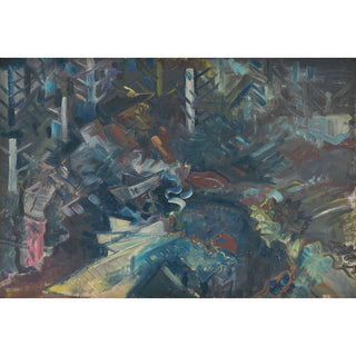 Reproduction Groupe d'hommes dans les bois - Arnold Peter Weisz-Kubínčan