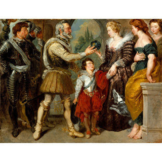 Reproduction Henri IV confiant la régence à Marie de Médicis - Eugène Delacroix