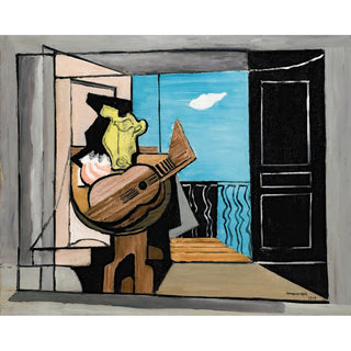 Reproduction Intérieur Au Balcon de Louis Marcoussis