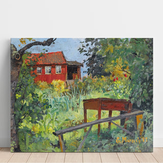 Reproduction Jardin avec maison rouge - Edvard Munch