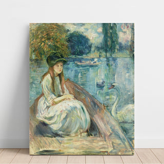 Reproduction Jeanne Fourmanoir sur le Lac - Berthe Morisot